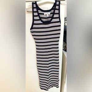 Stripped ribbed dress